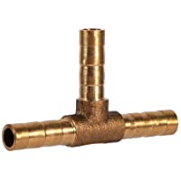 Conector de púas de la manguera de combustible de la T-pieza de 3 vías- Keenso Adaptador de la manguera de la unión de…